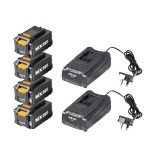 LawnMaster 48V Cordless Lawnmower with Batteries & Chargers