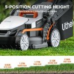Litheli 20V Cordless Lawn Mower with Battery