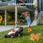 Litheli 20V Cordless Lawn Mower with Battery
