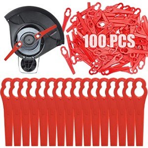 100 Plastic Grass Trimmer Replacement Blades - 83mm