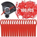 100 Plastic Grass Trimmer Replacement Blades - 83mm
