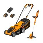 LawnMaster MX 24V Cordless Mower & Trimmer Set