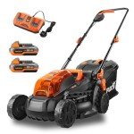 FUXTEC 40V Cordless Lawn Mower with Batteries