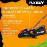 FUXTEC 40V Cordless Lawn Mower with Batteries