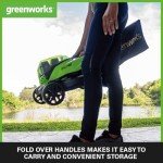 Greenworks Cordless Lawnmower with Batteries and Charger