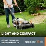 WORX 36V Cordless 34cm Push Lawn Mower