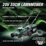 Webb Eco 20V Cordless Brushless Lawnmower