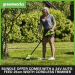 Greenworks 24V Electric Lawn Mower & Grass Trimmer