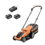 LawnMaster MX 24V Cordless Lawnmower with Batteries