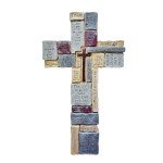 Inspirational 11-Inch Resin Wall Cross Decor