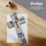 Inspirational 11-Inch Resin Wall Cross Decor