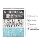 Inspirational Light Blue God Wall Decor Sign