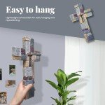 Inspirational 11-Inch Resin Wall Cross Decor