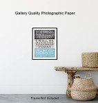 Inspirational Light Blue God Wall Decor Sign