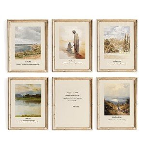 Jesus Verse Wall Art Set - 6 Prints