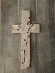 Elegant 24.5-Inch Christian Cross Wall Art