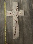 Elegant 24.5-Inch Christian Cross Wall Art