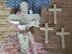 Set of 4 Personalizable Religious Crosses