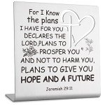 Modern Inspirational Cross Desk Decor for Faithful Friends