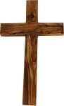 Hand-Carved Olive Wood Cross from Bethlehem