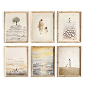 Jesus Scripture Wall Art Set of 6