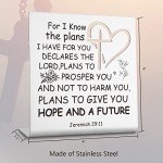 Modern Inspirational Cross Desk Decor for Faithful Friends