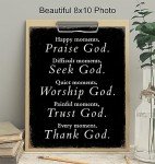 Thank God Christian Wall Art Decor - Inspirational Quotes