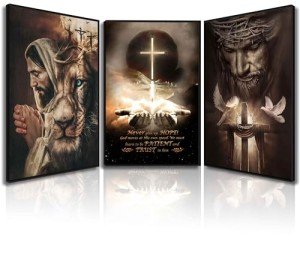 Jesus Wall Art - 3 Piece Canvas Set