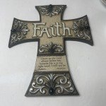 Faith-Themed Decorative Cross Set of 2