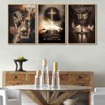 Jesus Wall Art - 3 Piece Canvas Set