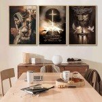 Jesus Wall Art - 3 Piece Canvas Set