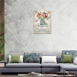 Rustic Bible Verse Wall Art with Flowers