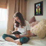 Stained Glass Christian Cross Art Print 11x14