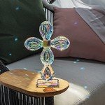 Crystal Standing Cross Figurine for Home Decor