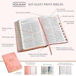 Giant Print KJV Bible with Floral Soft Cover