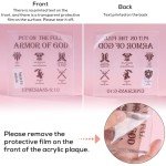 Inspirational Bible Verse Cross Desk Plaque Gift