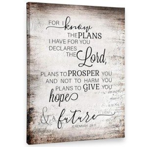 Jeremiah 29:11 Wall Art - Bible Verse Decor