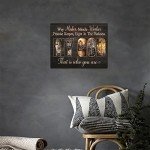 Inspirational Jesus Wall Art with Cross and Quotes