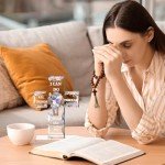 Inspirational Bible Verse Cross Desk Plaque Gift