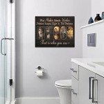 Inspirational Jesus Wall Art with Cross and Quotes