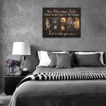 Inspirational Jesus Wall Art with Cross and Quotes