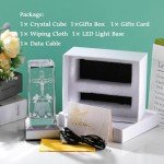 3D Crystal Jesus Cross Statue Decorative Gift