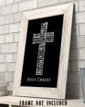 Names of Jesus Cross Wall Art Print - 8x10