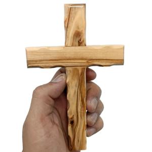 Olive Wood Wall Cross from Jerusalem 6.2