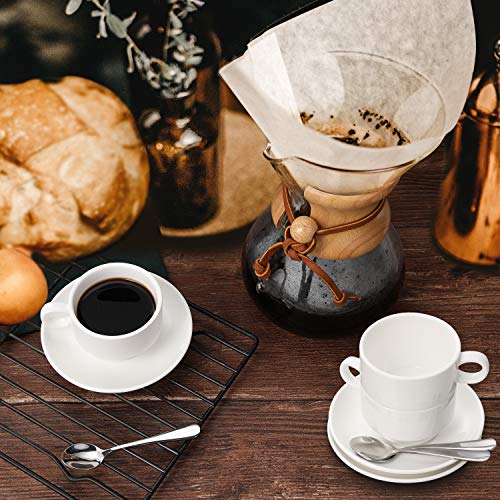 AOZITA Espresso Cup Set with Spoons, 12-Piece