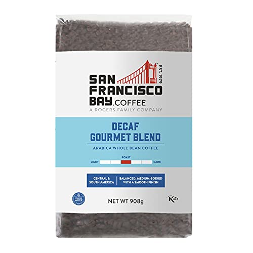 SF Bay Decaf Gourmet Whole Bean Coffee, 908g