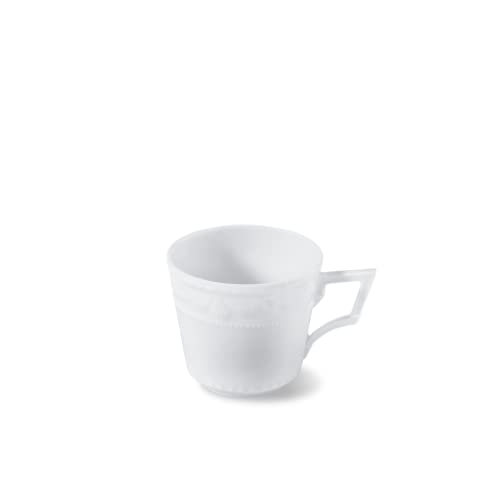 Handmade White Porcelain Espresso Cups Set
