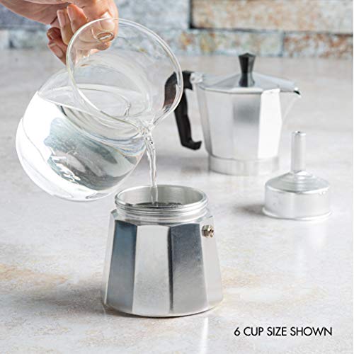 Classic Moka Pot for Italian & Cuban Café Brewing