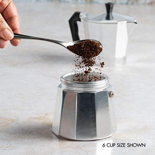 Classic Moka Pot for Italian & Cuban Café Brewing