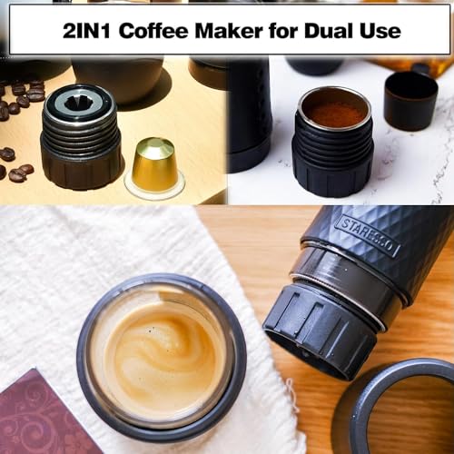 Portable Espresso Maker for Travel and Office